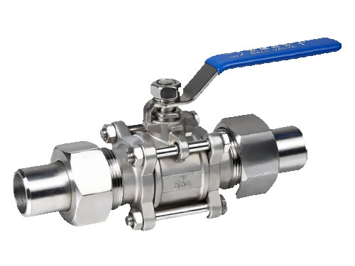 3PC Extended Butt Weld Ball Valve