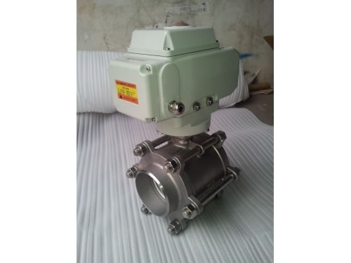 3PC Butt Weld Ball Valve with Electric Actuator